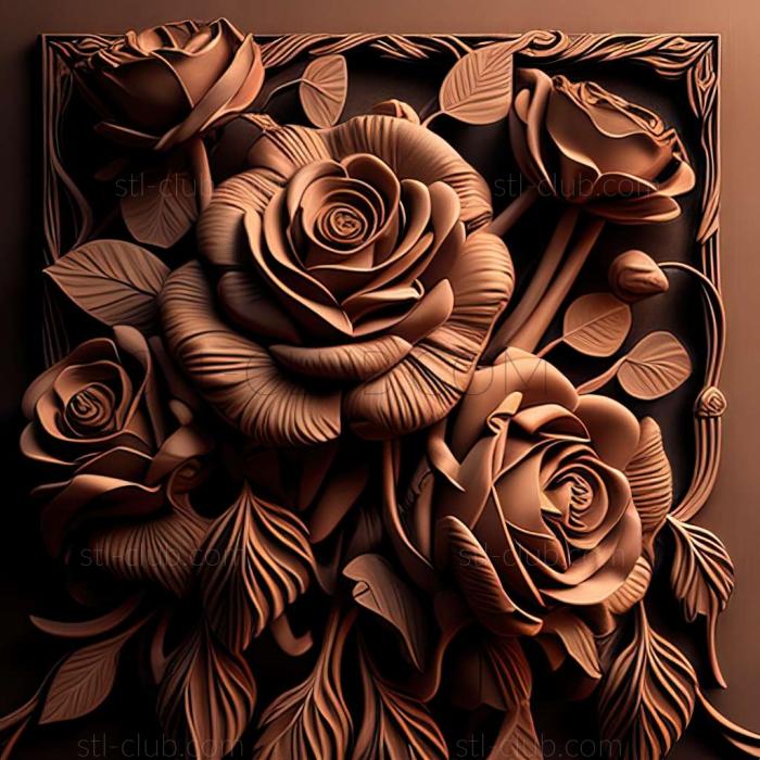 3D model roses (STL)